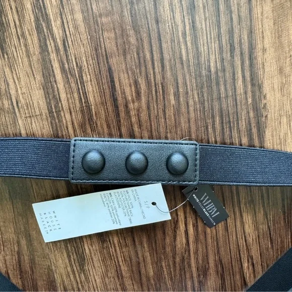 WHBM black crystal knot stretch belt  display picture 1